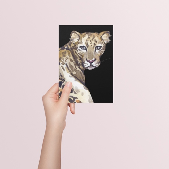 Jaguar Watercolor Wall Art Print Poster Unframed, Leopard Print - Picture 7 of 8